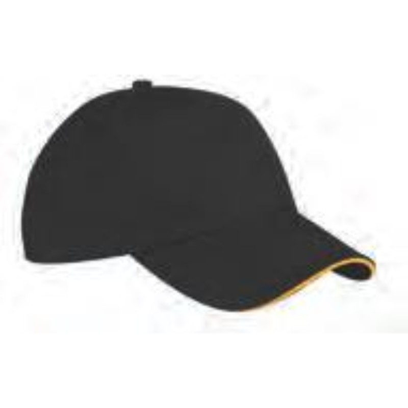Cap with Piping Style 220 Black